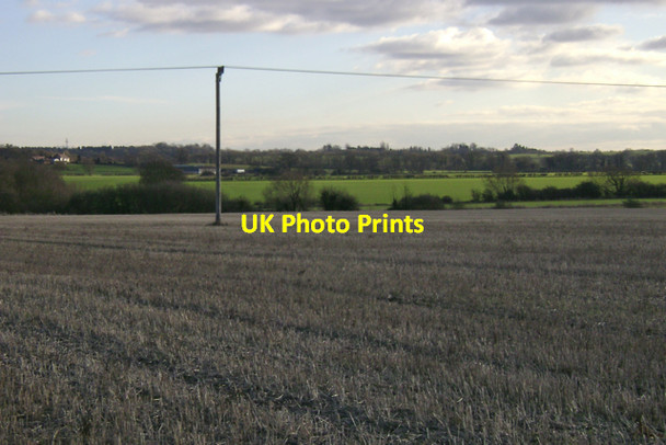 Photo 6"x4" Field running down to the Leam Cubbington c2010