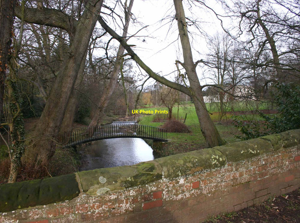 Photo 6"x4" Sherbourne Brook in the grounds of Sherbourne Manor Longbridge\/SP2662 c2010