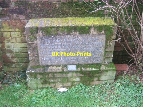 Photo 6"x4" Inscribed stone, St Mark's church, Exeter Exeter c2010