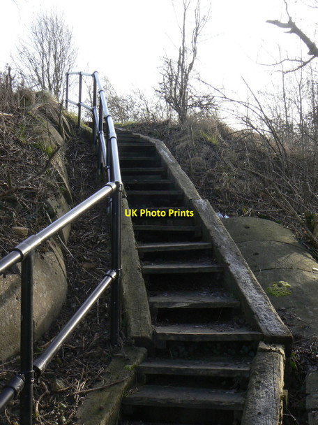 Photo 6"x4" Steps to the trail Moorhaigh c2010