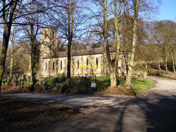 Photo 6"x4" Compstall, St Paul's Church and car park Romiley c2010