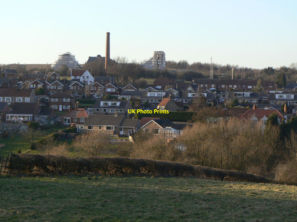 Photo 6"x4" Across the Meden Valley Pleasley c2010