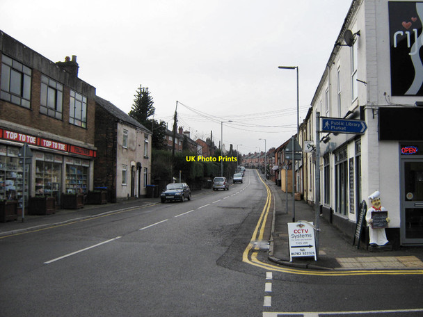 Photo 6"x4" South end of Biddulph High Street Biddulph c2010