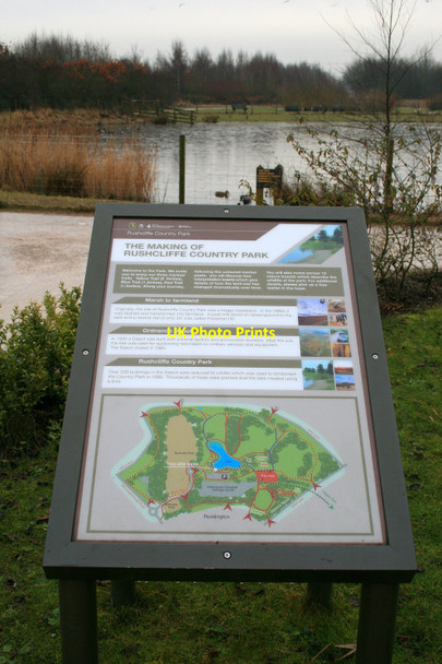 Photo 6"x4" Information Board, Rushcliffe Country Park Manor Park\/SK5733 c2010