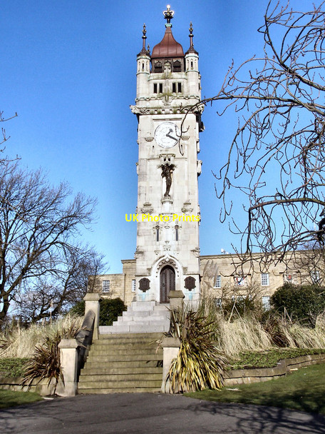 Photo 6"x4" Whitehead Memorial Clock Tower and Gardens Bury\/SD8010 c2010