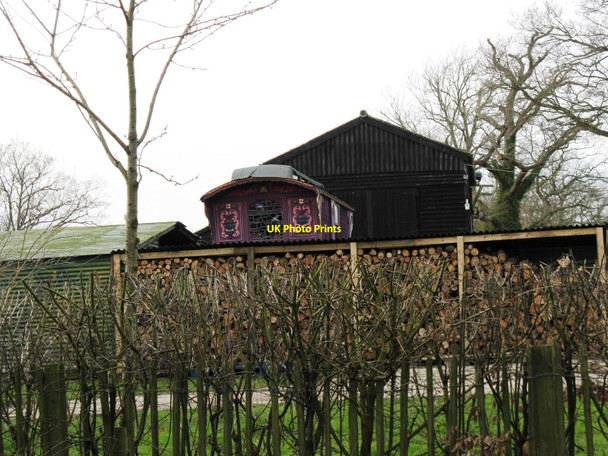 Photo 6"x4" Romany caravan at Holders Farm Broadford Bridge c2010