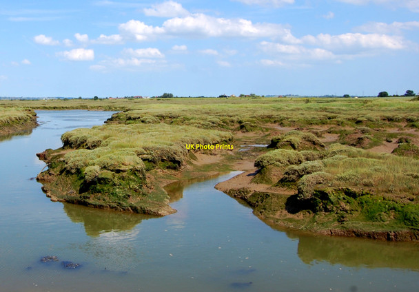 Photo 6"x4" Brandy Hole Marshes Brandy Hole c2009