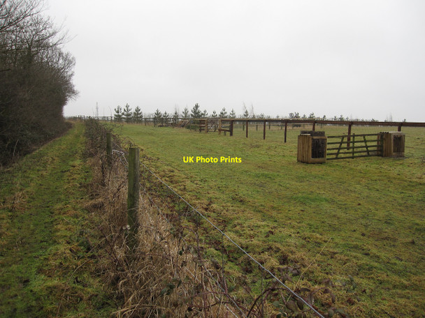 Photo 6"x4" Horse exercise area Westley Waterless c2010