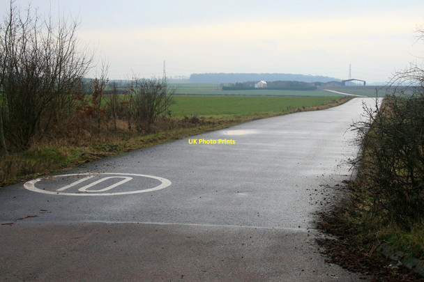 Photo 6"x4" Road to Barn Farm Tollerton\/SK6034 c2010