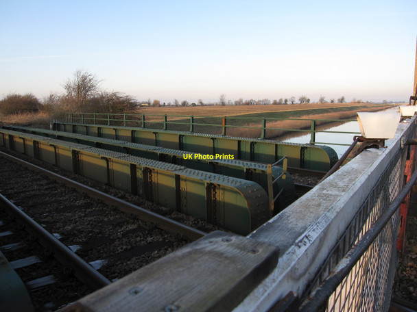 Photo 6"x4" Stonea railway bridge Stonea c2010