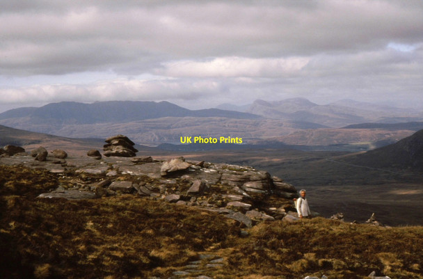Photo 6"x4" Heading off Meall Garbh Dundonnell c1991