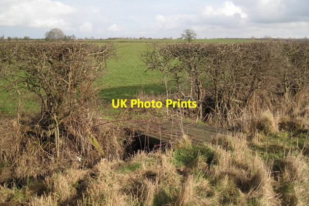 Photo 6"x4" Sleeper bridge over a ditch Bubbenhall c2010