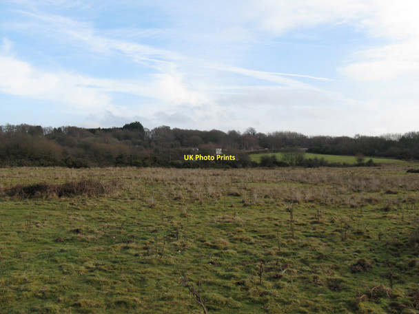 Photo 6"x4" Rough pasture land south of Folders Lane East Burgess Hill c2010