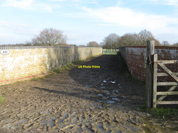 Photo 6"x4" Bridge 661 carrying farm track over the line between Lewes and Burgess Hill Burgess Hill c2010