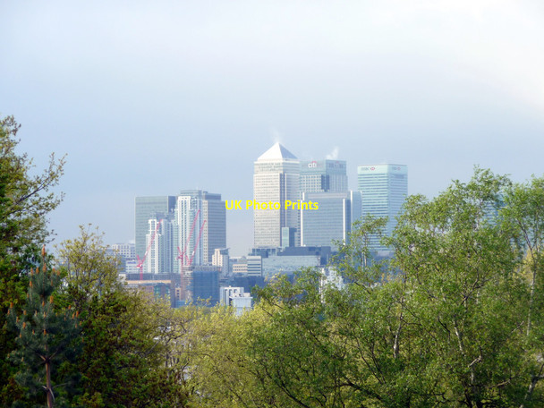 Photo 6"x4" Docklands Skyline Greenwich\/TQ3977 c2009