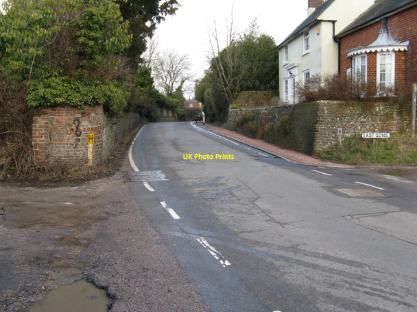 Photo 6"x4" The Sussex Border Path leaving the High Street and turning into East Gardens Ditchling c2010