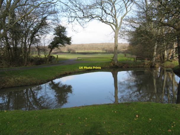 Photo 6"x4" Pond by the 1st tee Streat c2010