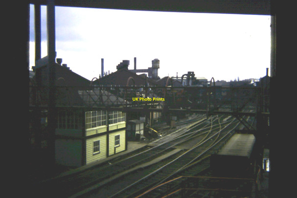 Photo 6"x4" Busy Longbridge works and sidings Cofton Common c1977