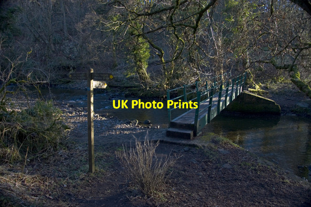 Photo 6"x4" Footbridge Brock Bottom Brook Bottom\/SD5442 c2010