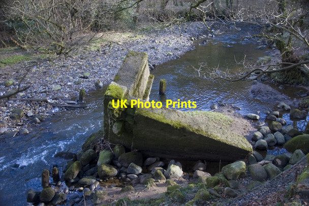 Photo 6"x4" Ruins of weir on River Brock Brook Bottom\/SD5442 c2010
