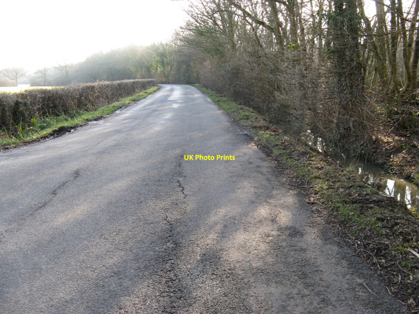 Photo 6"x4" Hundred Acre Lane south from Wivelsfield Green Wivelsfield c2010