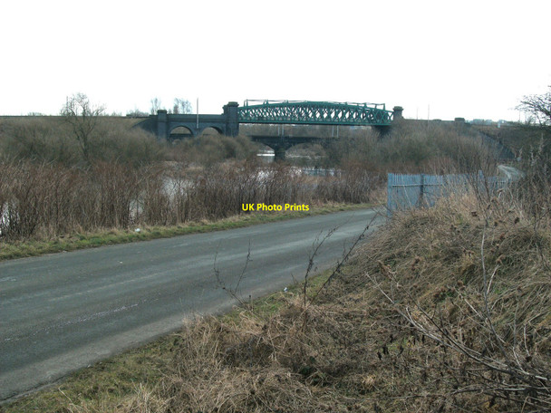 Photo 6"x4" Mersey railway bridges Warrington\/SJ6088 c2010