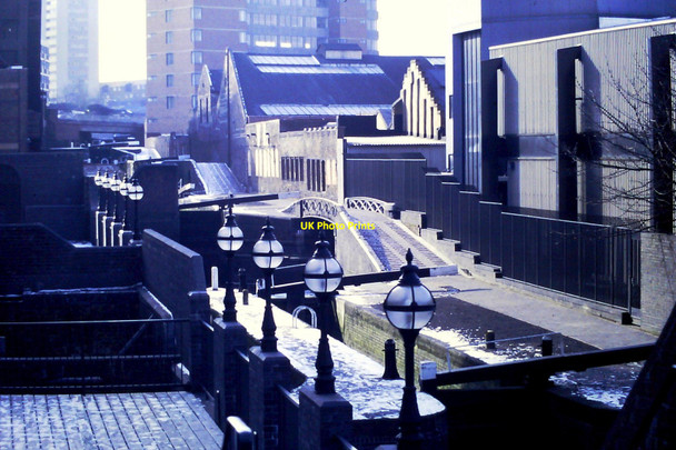Photo 6"x4" Canal view, Newhall Street, Birmingham Lee Bank c1986