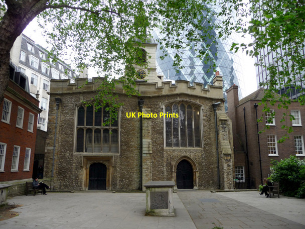 Photo 6"x4" St Helen's Church, Bishopsgate, London EC2 London c2009