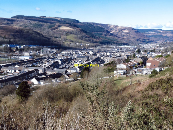 Photo 6"x4" Treorchy view Treorchy\/Treorci c2010