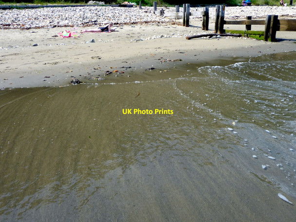 Photo 6"x4" Shoreline, Shanklin Beach, Isle of Wight Shanklin c2009