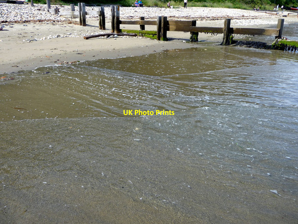 Photo 6"x4" Shoreline, Shanklin Beach, Isle of Wight Shanklin c2009