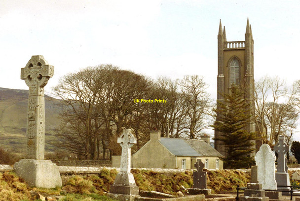 Photo 6"x4" St Columba\u00e2\u0080\u0099s church, Drumcliff and the past Drumcliff c2001