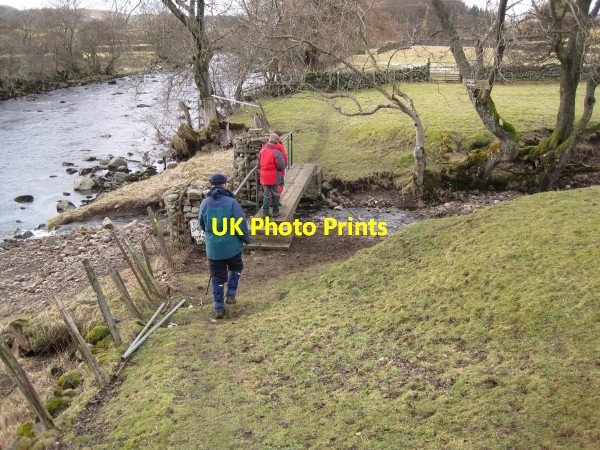 Photo 6"x4" Footbridge over Unnamed Beck Newbiggin\/NY9127 c2010