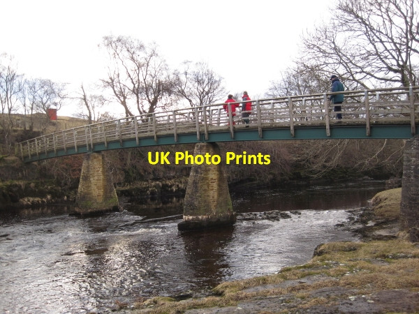 Photo 6"x4" Footbridge over the River Tees Newbiggin\/NY9127 c2010