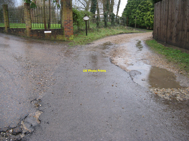 Photo 6"x4" Entrance to Nowhurst Farmhouse and bridleway to Slinfold Strood Green\/TQ1332 c2010