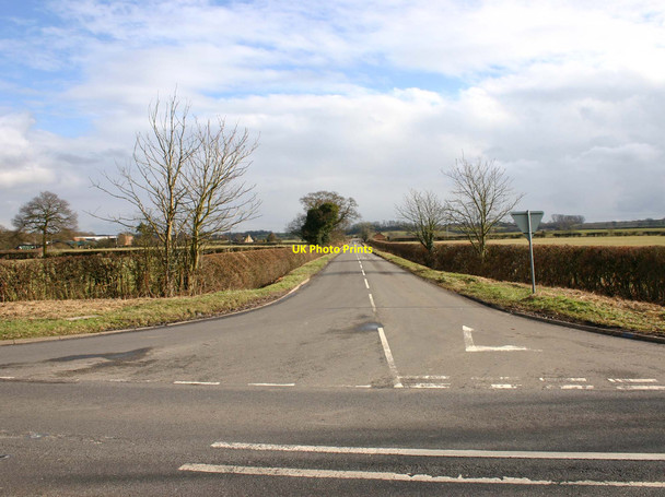 Photo 6"x4" Middle Road to Harbury from Fosse Way Whitnash c2010