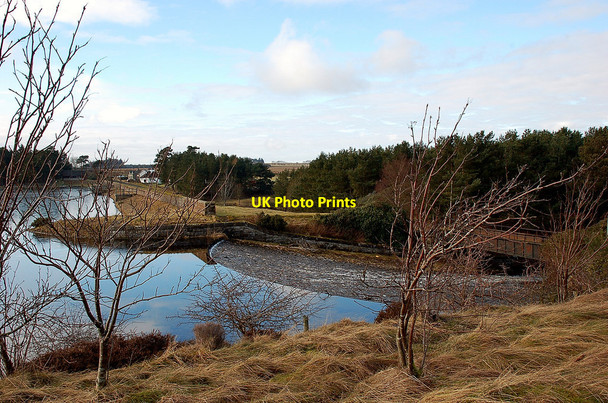 Photo 6"x4" Outflow from Gladhouse Reservoir Rosebery c2010
