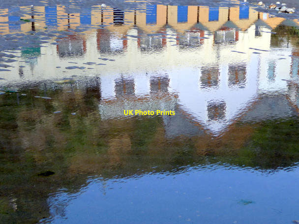 Photo 6"x4" Shanklin Beach Reflections Shanklin c2009 P1
