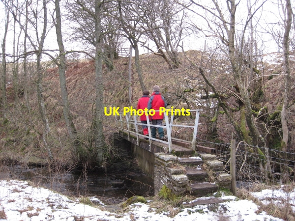 Photo 6"x4" Footbridge over Scar Beck Holwick c2010