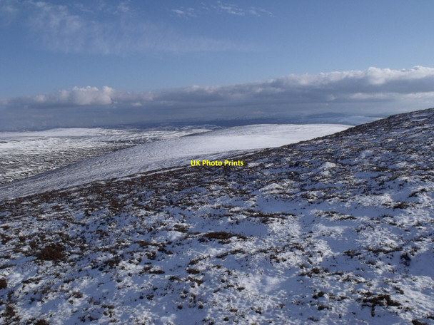 Photo 6"x4" Eastern slopes of Meall na Spianaig near Sronphadruig Meall na Spianaig c2010