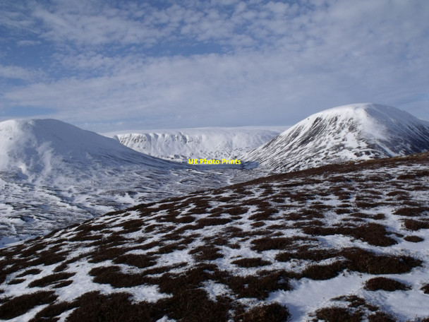 Photo 6"x4" The summit ridge of Meall na Spianaig looking north-west Meall na Spianaig c2010