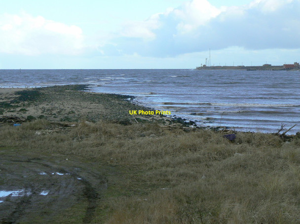 Photo 6"x4" View to South Gare Seaton Carew c2010