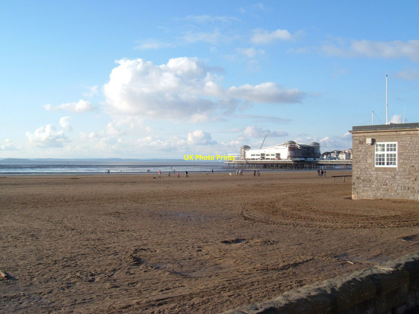 Photo 6"x4" Weston Beach Weston-super-Mare c2010