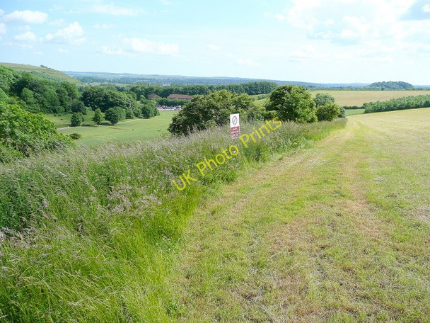 Photo 6"x4" Edge of military land Warminster c2009