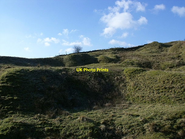 Photo 6"x4" Kilsyth Hills, remains of lime quarrying Kilsyth c2010