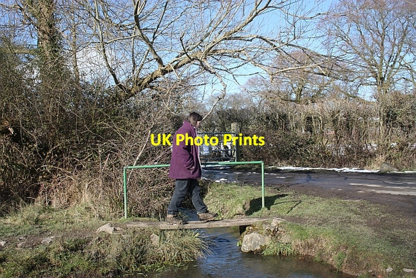 Photo 6"x4" Footbridge over the Marlbank Brook Marl Bank c2010