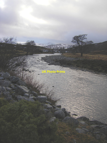 Photo 6"x4" River Tromie near Lynacragan Clach-mheall c2010