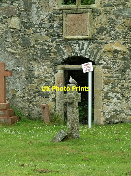 Photo 6"x4" Doorway to the Agnew aisle, Leswalt Old Church Leswalt c2008