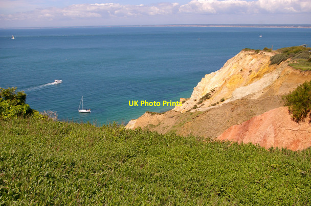 Photo 6"x4" Cliffs at Alum Bay, Isle of Wight Totland c2009