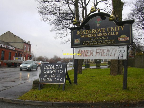 Photo 6"x4" Entrance to Rosegrove Unity W.M.C. Holme Lodge Rossendale Road Burnley Burnley c2010
